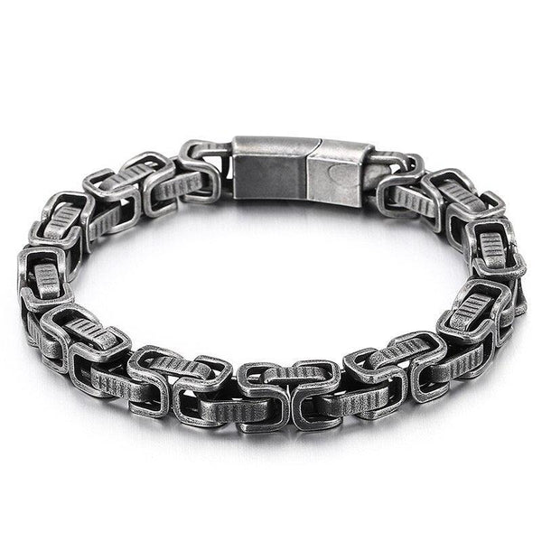 Kalen Vintage 8mm Men Chain Bracelet Stainless Steel Popular Bicycle Chains Jewelry Wholesale.