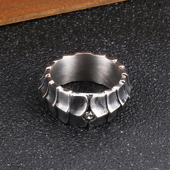 KALEN Punk Animal Nail Charm Ring Men Stainless Steel 316L Matte Jewelry #9 #13.