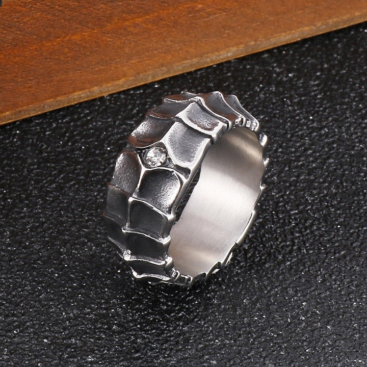 KALEN Punk Animal Nail Charm Ring Men Stainless Steel 316L Matte Jewelry #9 #13.