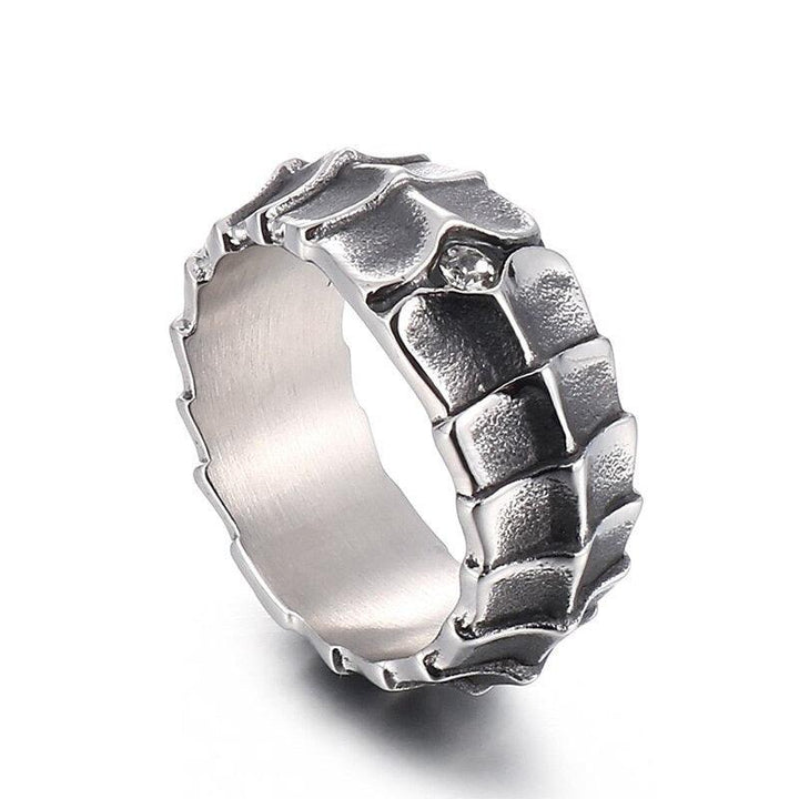 KALEN Punk Animal Nail Charm Ring Men Stainless Steel 316L Matte Jewelry #9 #13.