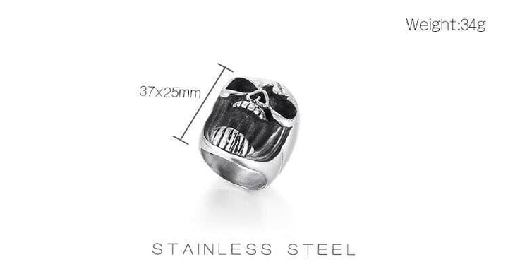 KALEN  Ring for Men Stainless Steel The New Skull Rock Punk Jewelry Ring Best Gift.