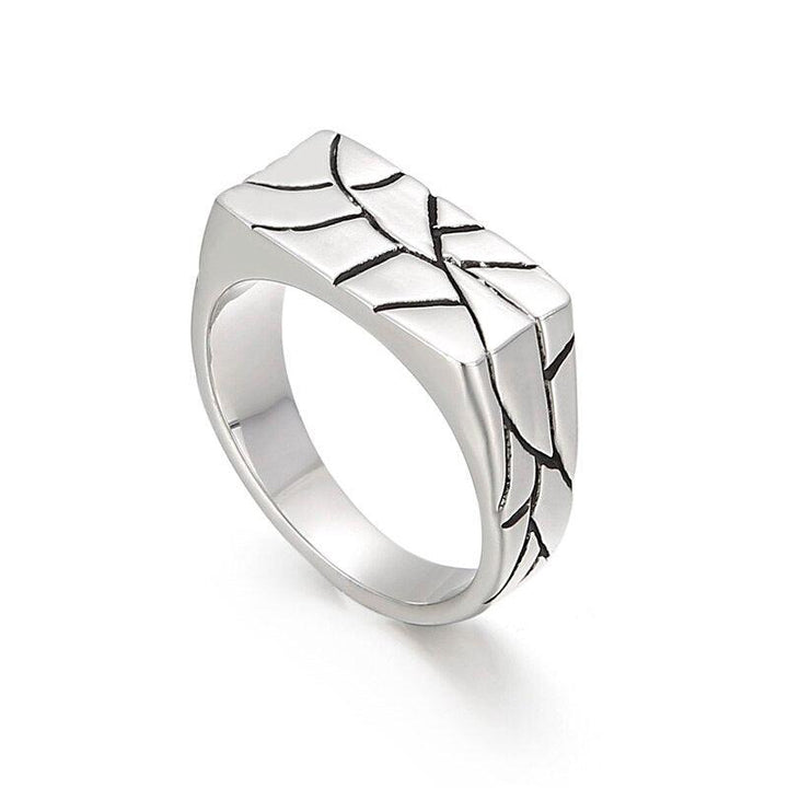 Kalen Rock Men's And Women Stainless Steel Engraving Ring Size6-11 Fashion Jewelry.