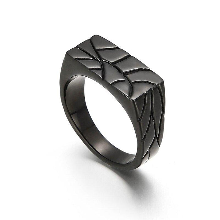 Kalen Rock Men's And Women Stainless Steel Engraving Ring Size6-11 Fashion Jewelry.