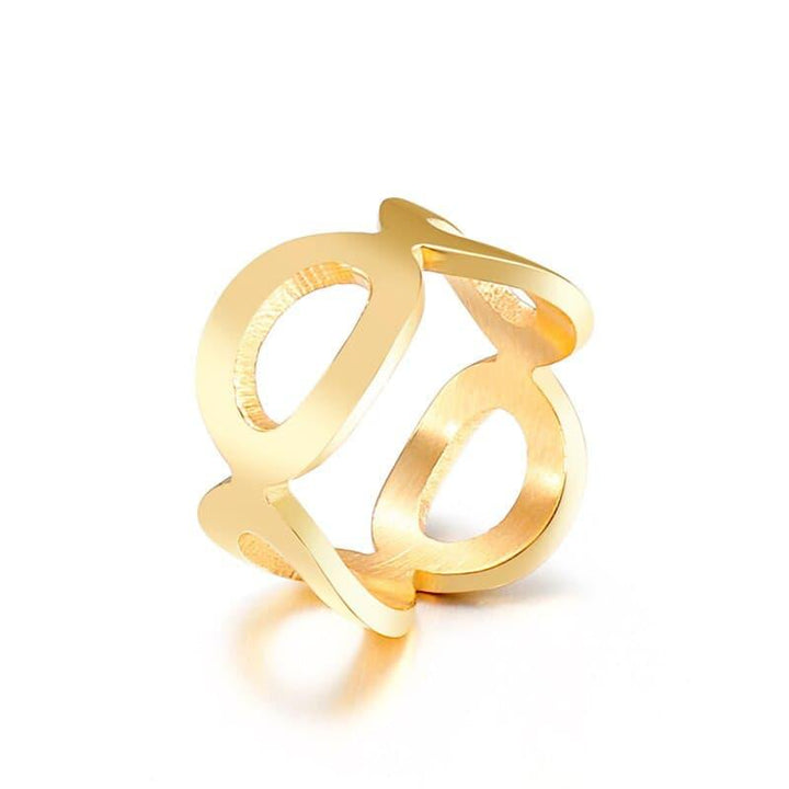 Kalen Simple Round Fresh Design Finger Stainless Steel Ring Charm Rings for Women Party Jewelry Girl Gift.