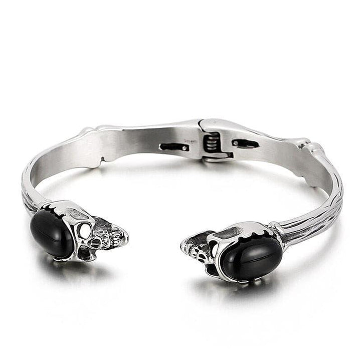 Kalen Skull Cuff Bracelet Men's High Quality Stainless Steel Bracelet Exquisite Jewelry.