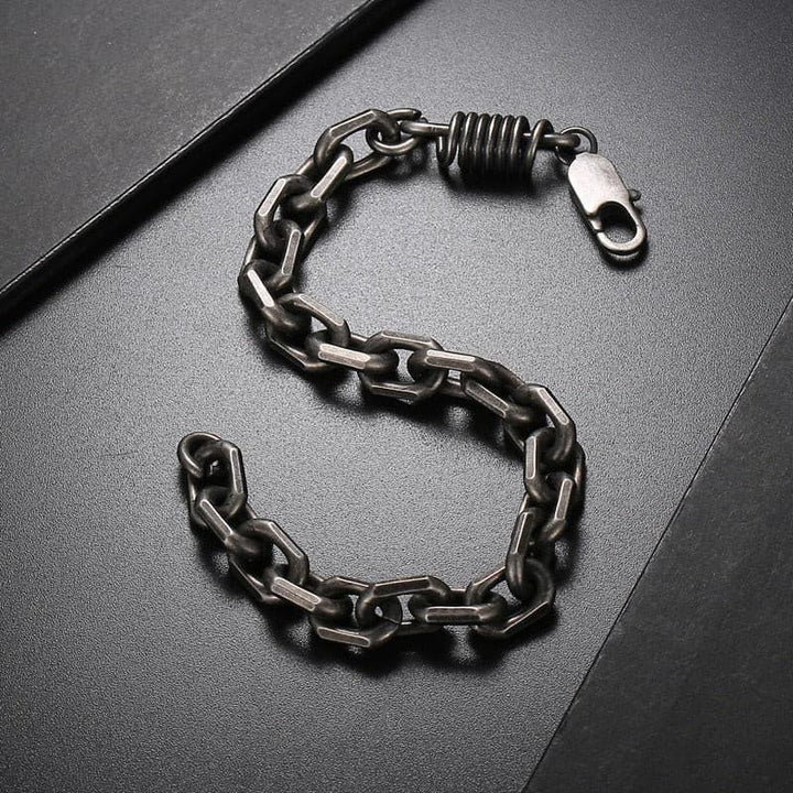 Kalen Square Combination Chain High Quality Stainless Steel Homme Bracelet Jewelry Gifts.