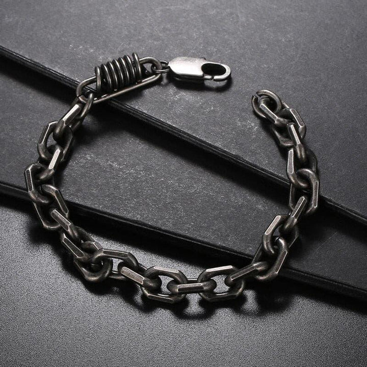 Kalen Square Combination Chain High Quality Stainless Steel Homme Bracelet Jewelry Gifts.