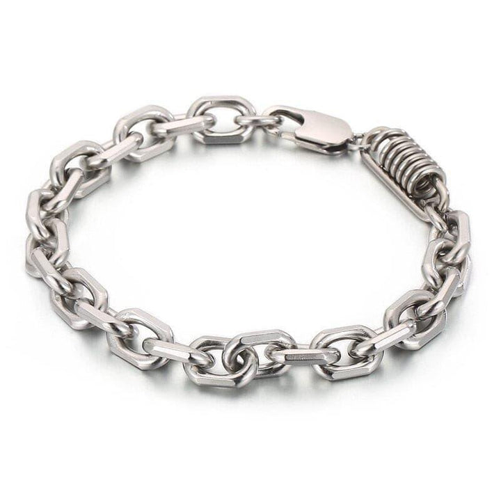 Kalen Square Combination Chain High Quality Stainless Steel Homme Bracelet Jewelry Gifts.