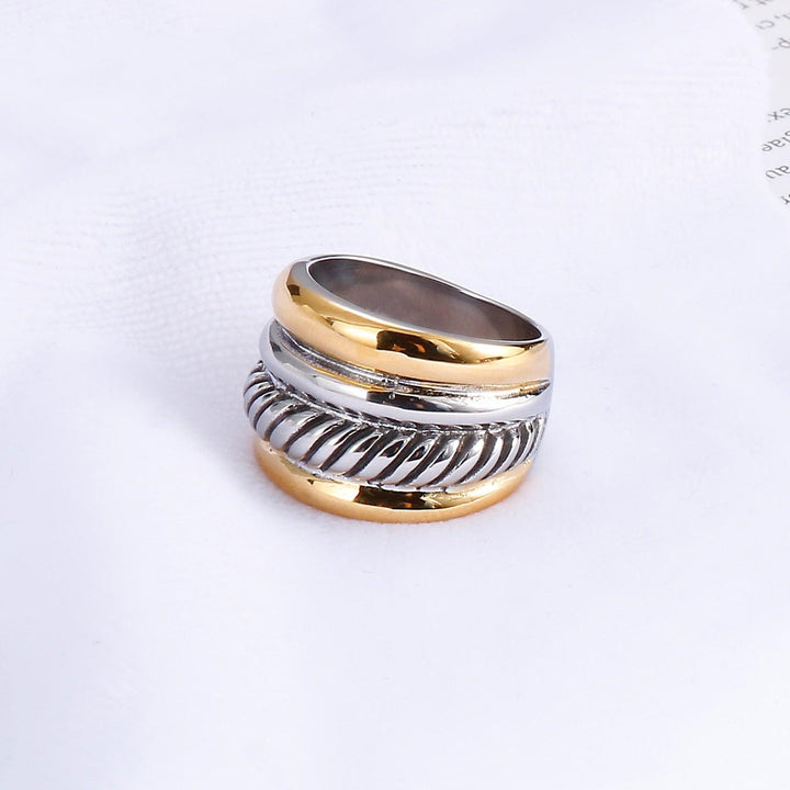 KALEN Stainless Steel 2 Color Rings Women Fashion Jewelry Golden Silver Color Geometry Knuckle Ring Unique Cocktail Party Ring.