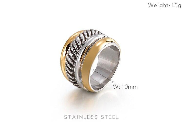 KALEN Stainless Steel 2 Color Rings Women Fashion Jewelry Golden Silver Color Geometry Knuckle Ring Unique Cocktail Party Ring.