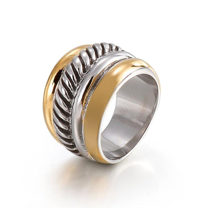 KALEN Stainless Steel 2 Color Rings Women Fashion Jewelry Golden Silver Color Geometry Knuckle Ring Unique Cocktail Party Ring.