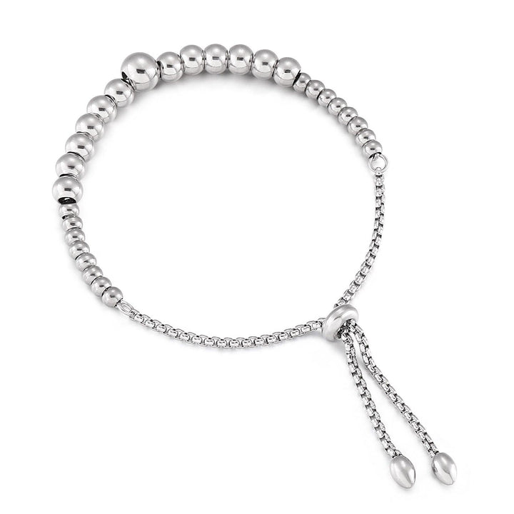 KALEN Stainless Steel Ball Bracelet For Women Korean Silver Gold Color Ball Bracelet Simple Student Adjustable Bracelet Jewelry.