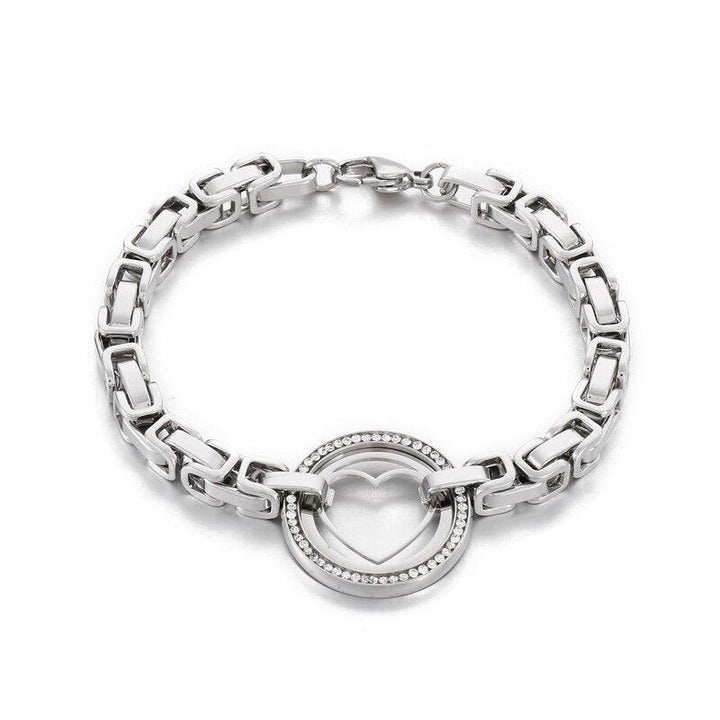 Kalen Stainless Steel Bracelet New Fashion Upscale Jewelry Boy and Girl Charm Thick Chain Bracelets Bangles For Women.