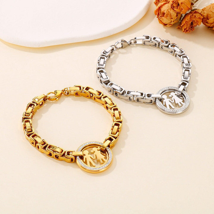 Kalen Stainless Steel Bracelet New Fashion Upscale Jewelry Boy and Girl Charm Thick Chain Bracelets Bangles For Women.