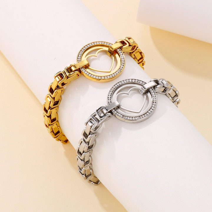 Kalen Stainless Steel Bracelet New Fashion Upscale Jewelry Boy and Girl Charm Thick Chain Bracelets Bangles For Women.