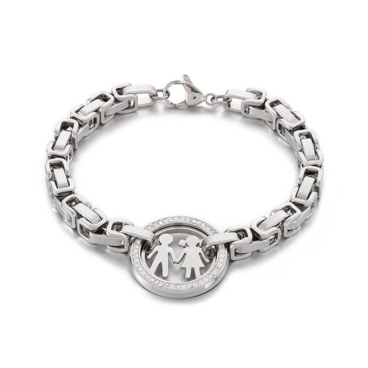 Kalen Stainless Steel Bracelet New Fashion Upscale Jewelry Boy and Girl Charm Thick Chain Bracelets Bangles For Women.