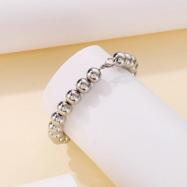 Kalen Stainless Steel Bracelet Women Bead Bracelet For Women Jewelry Bracelet Charm 8mm Bracelet Jewelry Accessory Gift.