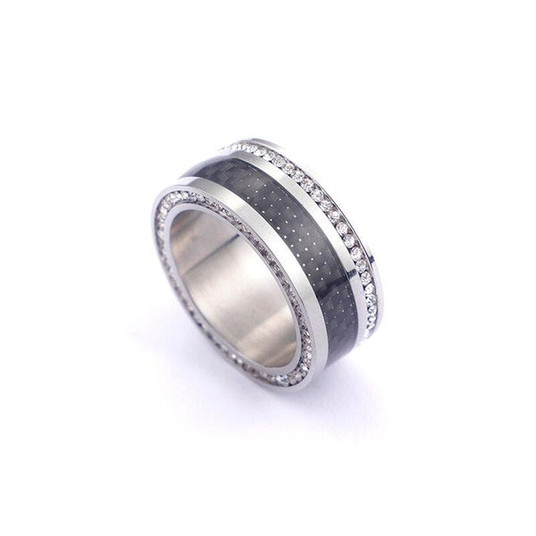 KALEN Stainless Steel Charm Ring For Women Tri-Color Rings Bague Fashion Cubic Zircon Anillos Wedding Bands Jewelry Gifts.