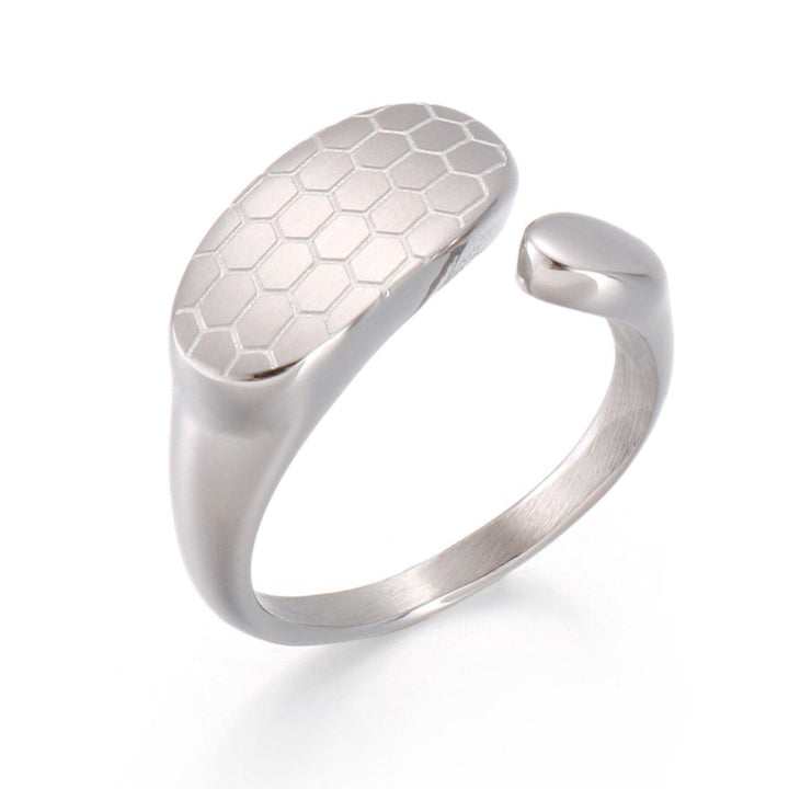 KALEN Stainless Steel Geometric Ring Statement Metal 18 K Plated Waterproof Jewelry Charm Ring Bijoux Femme Gala Gift кольцо.