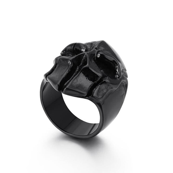 KALEN Stainless Steel Punk Skull Rings For Men Size 7-12 GoldBlack Skull Finger Midi Rings Male Gothic Party Jewelry.