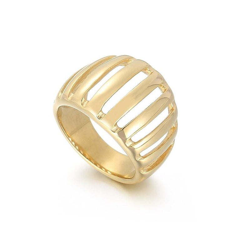 KALEN Stainless Steel Ring Anillo Ringen Anillos Mujer Women Rings Gold Colors Matching Jewlery Fashion Gifts Accessories.