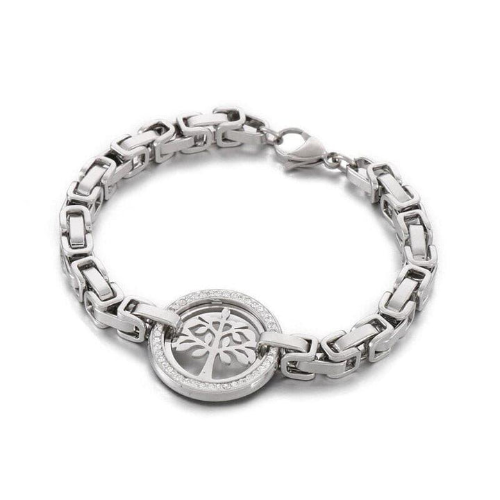 Kalen Stainless Steel Tree Of Life Chain Charm Bracelet for Women Accessories Charm Bracelet Fashion Bracelet Jewelry.