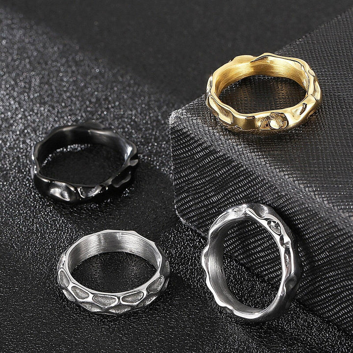 Kalen Three-color Trend High-quality 316L Stainless Steel Ring Men's Accessories Couple Gifts.