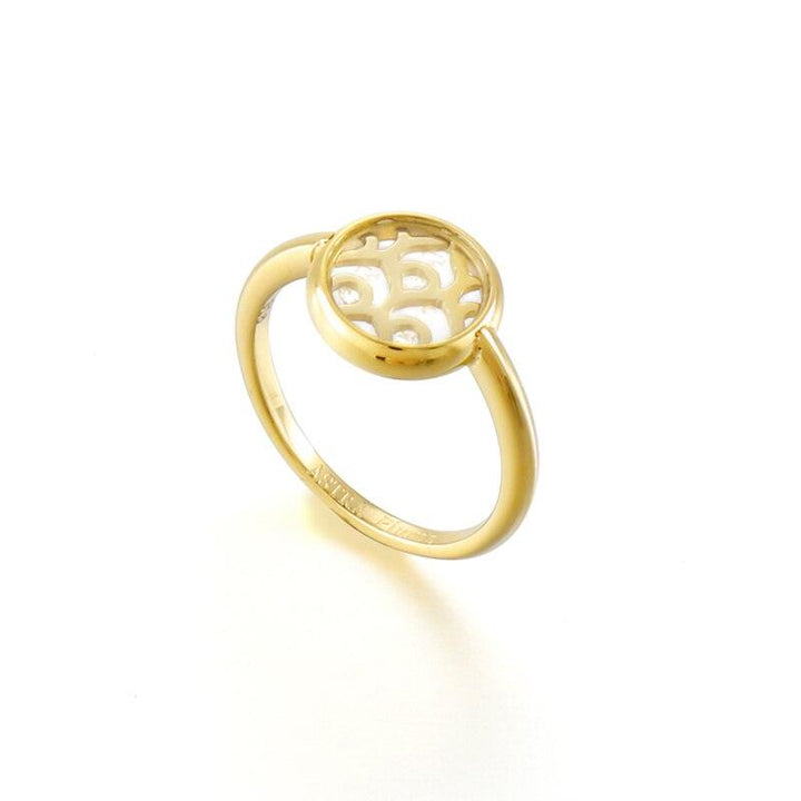 KALEN Trend Rings for Women Girls New Vintage &amp; Flower Bague Finger-Ring Stainless Steel Zircon Rings Jewelry BBF Gift.