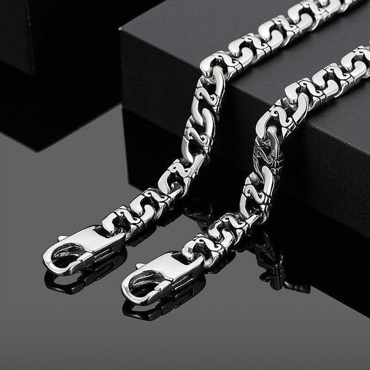 Kalen Trend  Simple Lock Bracelet Chain Titanium Street Couple Fashion Link For Men Jewelry Party.