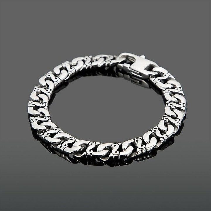 Kalen Trend  Simple Lock Bracelet Chain Titanium Street Couple Fashion Link For Men Jewelry Party.