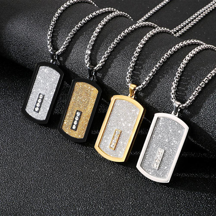 Kalen Trendy 316L Stainless Steel Men's Necklace Four-Color Shiny Jewelry Holiday Gift.