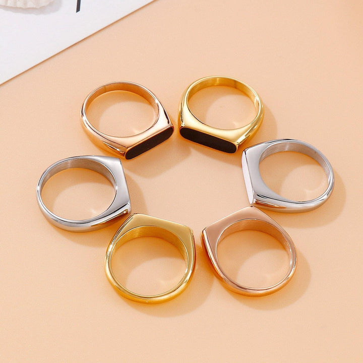 KALEN Unique Stainless Steel Spiral Rings For Women Men Gold Color Rings Anillos Mujer Wedding Bands Jewelry Femme Party Gift.