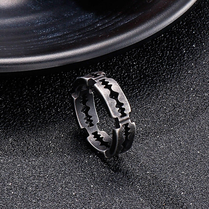 Kalen Vintage 6mm Men's Ring Finger Jewelry Hip Hop Rock Culture Rings Punk Party Gift.