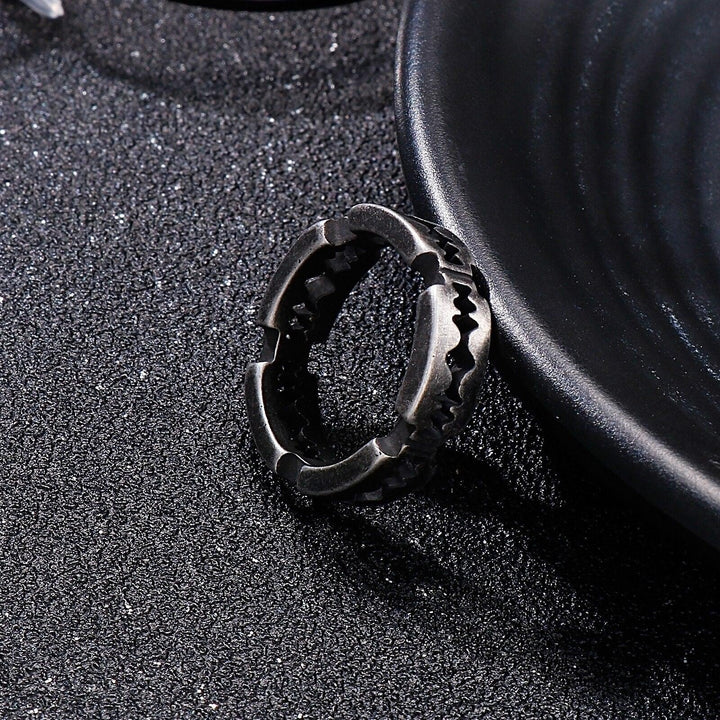 Kalen Vintage 6mm Men's Ring Finger Jewelry Hip Hop Rock Culture Rings Punk Party Gift.