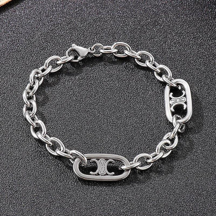 Kalen Vintage 7mm Wide O-chain Black Stainless Steel Men&amp;#39;s Bracelet Curb Cuban Chain Jewelry Wholesale.