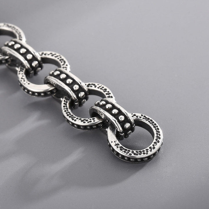 KALEN Vintage Fashion Link Chain Bracelet Men Stainless Steel 316L Party Jewelry.