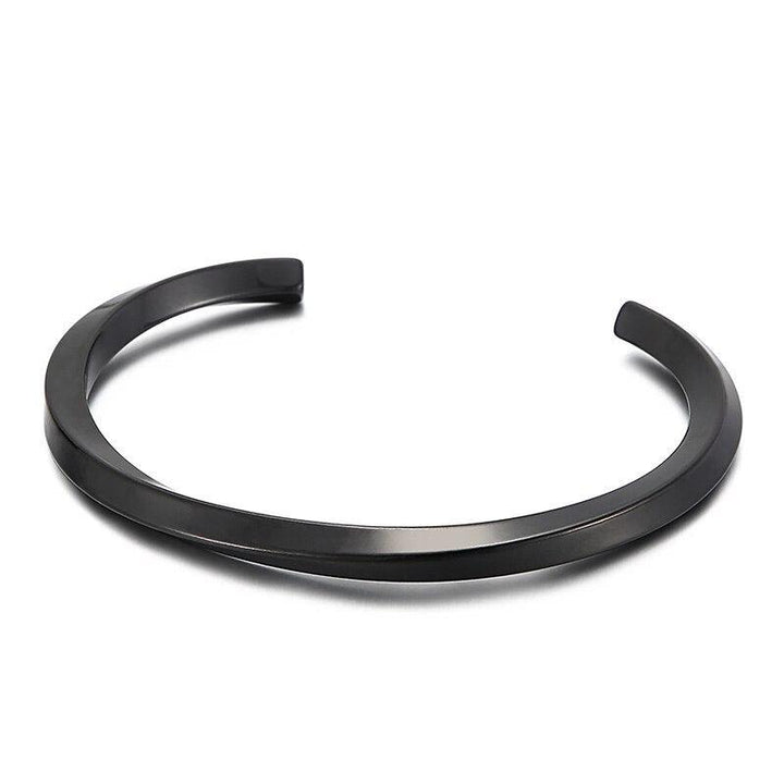 Kalen Vintage Matte Men's Bangles Punk Stainless Steel Popular Fashion Accessory Bracelet Jewelry.