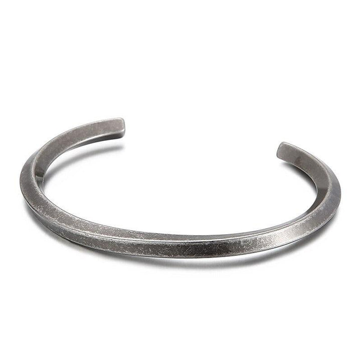 Kalen Vintage Matte Men's Bangles Punk Stainless Steel Popular Fashion Accessory Bracelet Jewelry.