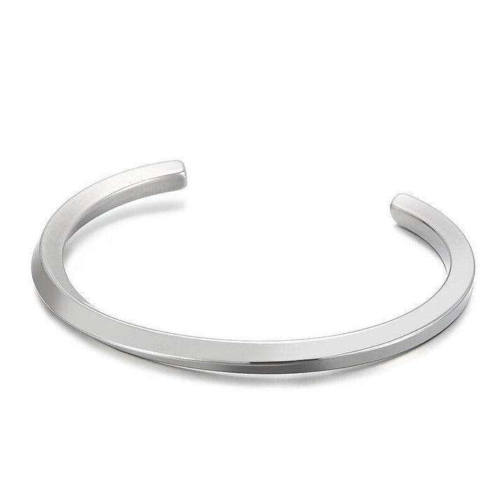 Kalen Vintage Matte Men's Bangles Punk Stainless Steel Popular Fashion Accessory Bracelet Jewelry.