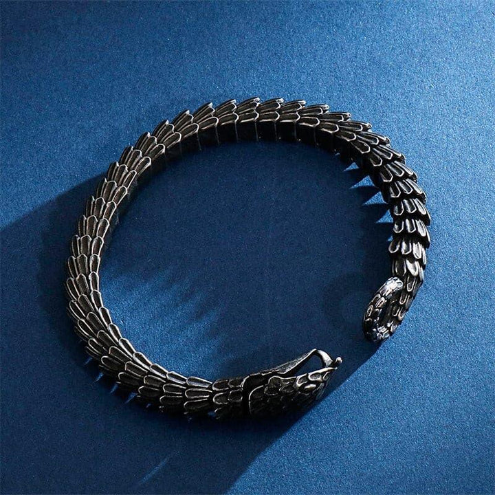 Kalen Viper Bracelet Snake Head Charm Bracelets Men Women Stainless Steel Jewellry  Blessing  Punk Animal Bangle.