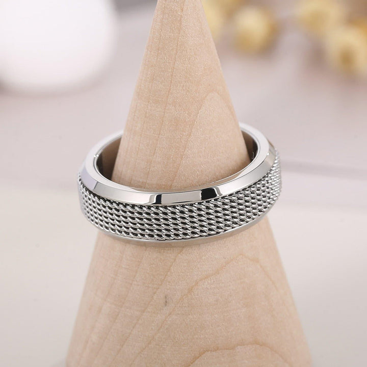 KALEN Waterproof Wedding Ring for Women Men Couple Rings Chunky Geometric Circle Minimalist Ring New Fashion Jewelry Gift.