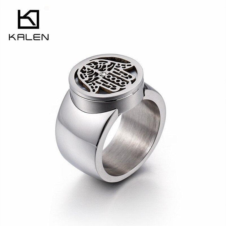 Kalen Women Fatima Rings Shell &amp; Stainless Steel Peru Lima Gold Hamsa Hand Rings Female Fashion Jewelry Wholesale Drop Shipping.