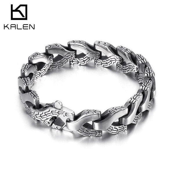 Kalen14mm Totem Warrior Bracelet Arrow Accessories Men's Stainless Steel Bracelets Jewelry.