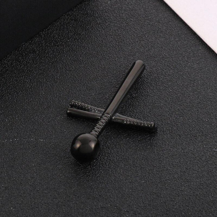 KALEN New Fashion Sports Baseball Bat Religious Cross Pendant Necklace For Women And Men Punk Polishing Stainless Steel Jewelry.