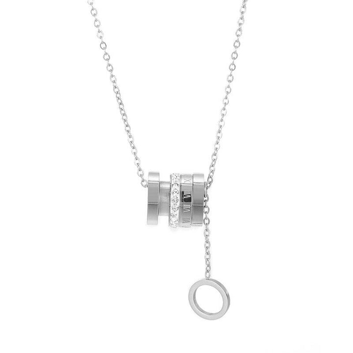 Kalen Classic Design Famous Brand Roman numerals Pendant Necklace For Woman Titanium Steel Woman Necklace Luxury Jewelry Female.