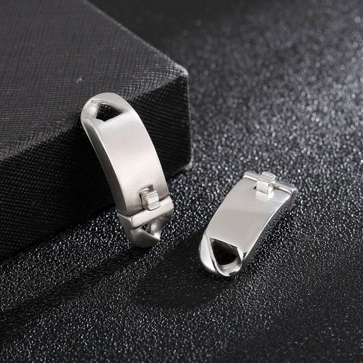Simple Clasp Buckle Gold Silver Black Plated DIY Jewelry Making Stainless Steel Clasp Findings for Neckalce Bracelet Supplies.