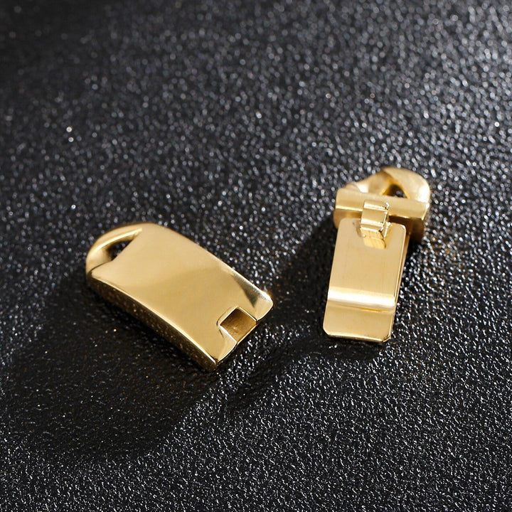 Simple Clasp Buckle Gold Silver Black Plated DIY Jewelry Making Stainless Steel Clasp Findings for Neckalce Bracelet Supplies.