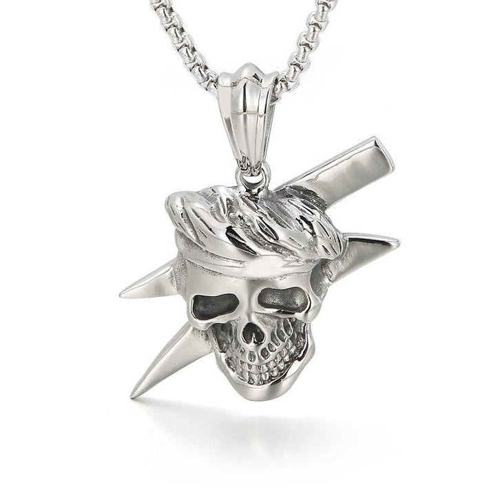 Kalen Skull Series Gothic Men's 316L Stainless Steel Men's Necklace Multi-Size Chain Jewelry 2021.