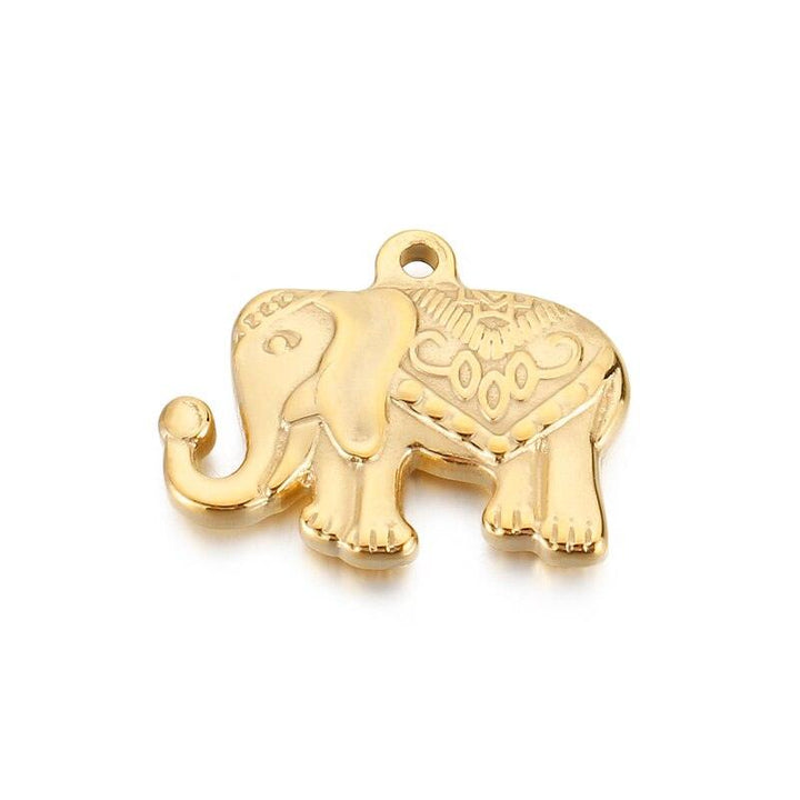 Stainless Steel Animal Giraffe Horse Elephant Cherry Connector For Women's Gift DIYJewelry Accessories Necklace Pendant.