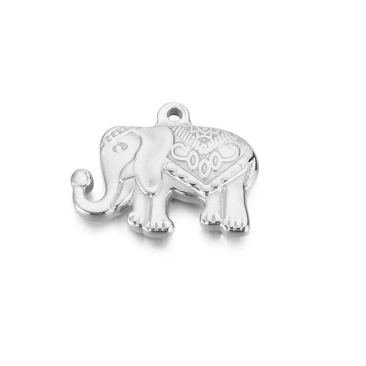 Stainless Steel Animal Giraffe Horse Elephant Cherry Connector For Women's Gift DIYJewelry Accessories Necklace Pendant.